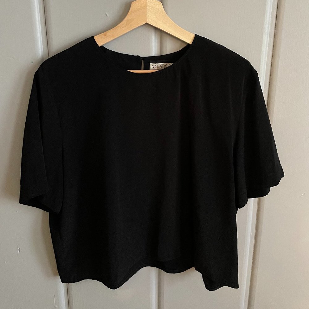 Black Silk Blouse